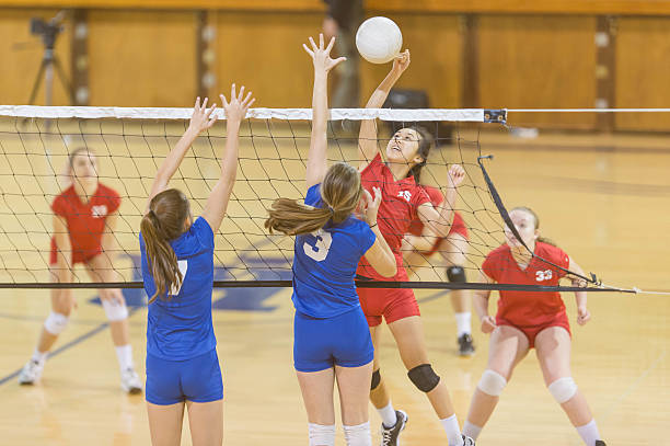 Ungdomslag i volleyballkamp